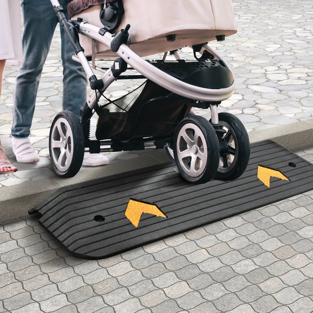 VEVOR Guminis slenksčio rampas 2.5 cm įvažiavimas