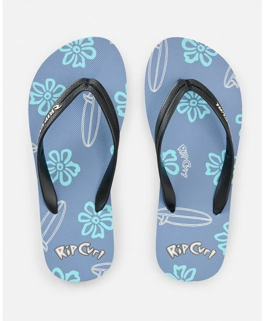 Šlepetės berniukams per pirštą Rip Curl Sessions Bloom, mėlynos