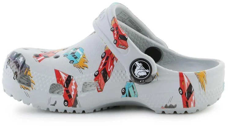 Šlepetės Crocs Classic Race Cars Graphic Jr 210992-1NN