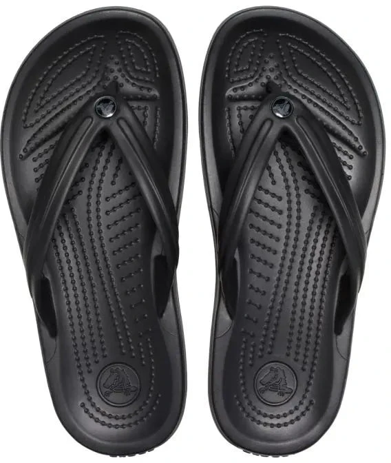 Šlepetės per pirštą Crocs Crocband Flip juodos 11033 0DD