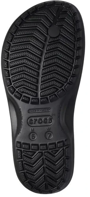 Šlepetės per pirštą Crocs Crocband Flip juodos 11033 0DD