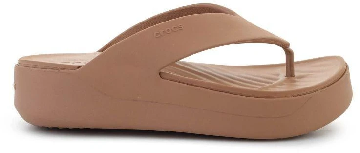 Šlepetės per pirštą CROCS GATAWAY PLATFORM FLIP, pieninio šokolado spalva, 209410-2JJ