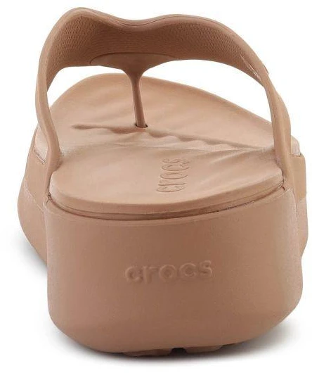 Šlepetės per pirštą CROCS GATAWAY PLATFORM FLIP, pieninio šokolado spalva, 209410-2JJ