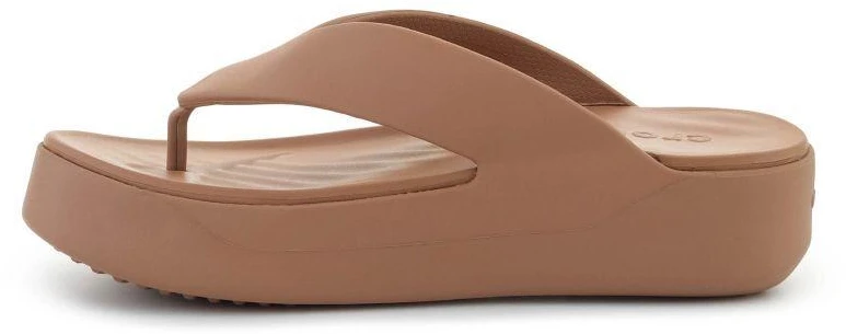 Šlepetės per pirštą CROCS GATAWAY PLATFORM FLIP, pieninio šokolado spalva, 209410-2JJ