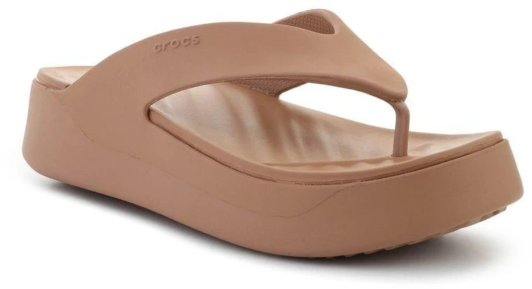 Šlepetės per pirštą CROCS GATAWAY PLATFORM FLIP, pieninio šokolado spalva, 209410-2JJ