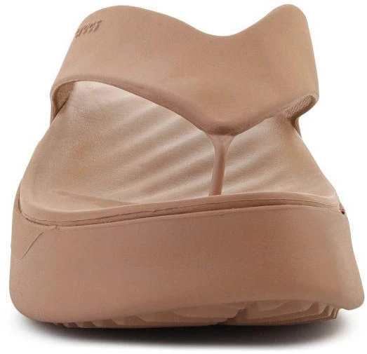 Šlepetės per pirštą CROCS GATAWAY PLATFORM FLIP, pieninio šokolado spalva, 209410-2JJ