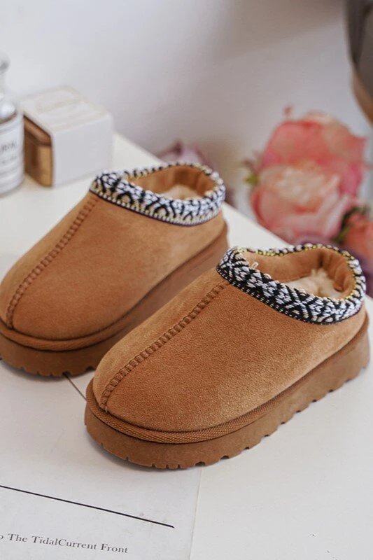 Šlepetės Slipped Insulated Camel Olivane