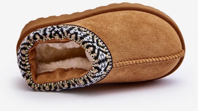 Šlepetės Slipped Insulated Camel Olivane