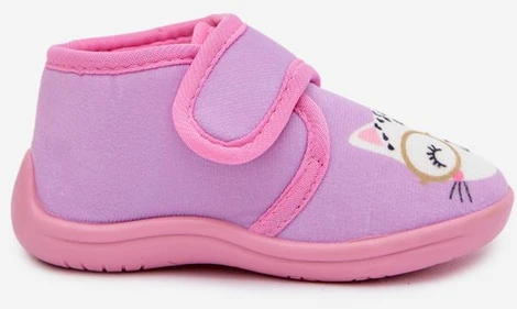 Šlepetės su lipukais violetinės Katline