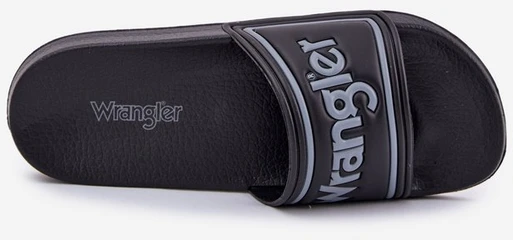 Šlepetės vyrams juodos WRANGLER