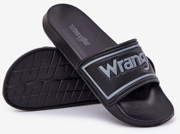 Šlepetės vyrams juodos WRANGLER