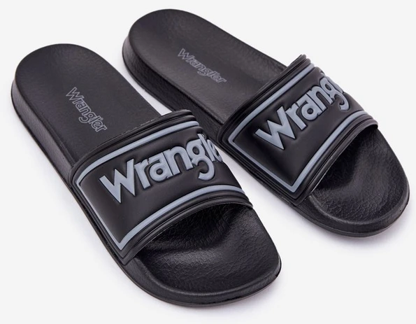 Šlepetės vyrams juodos WRANGLER