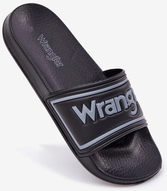 Šlepetės vyrams juodos WRANGLER