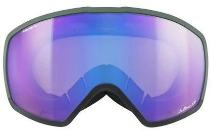 Slidinėjimo akiniai Julbo Hit Reactiv 1–3 Glare Control, tamsiai žali ir juodi