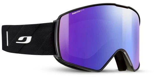 Slidinėjimo akiniai su SuperFlow Pro ventiliacija Julbo Launcher, juodi