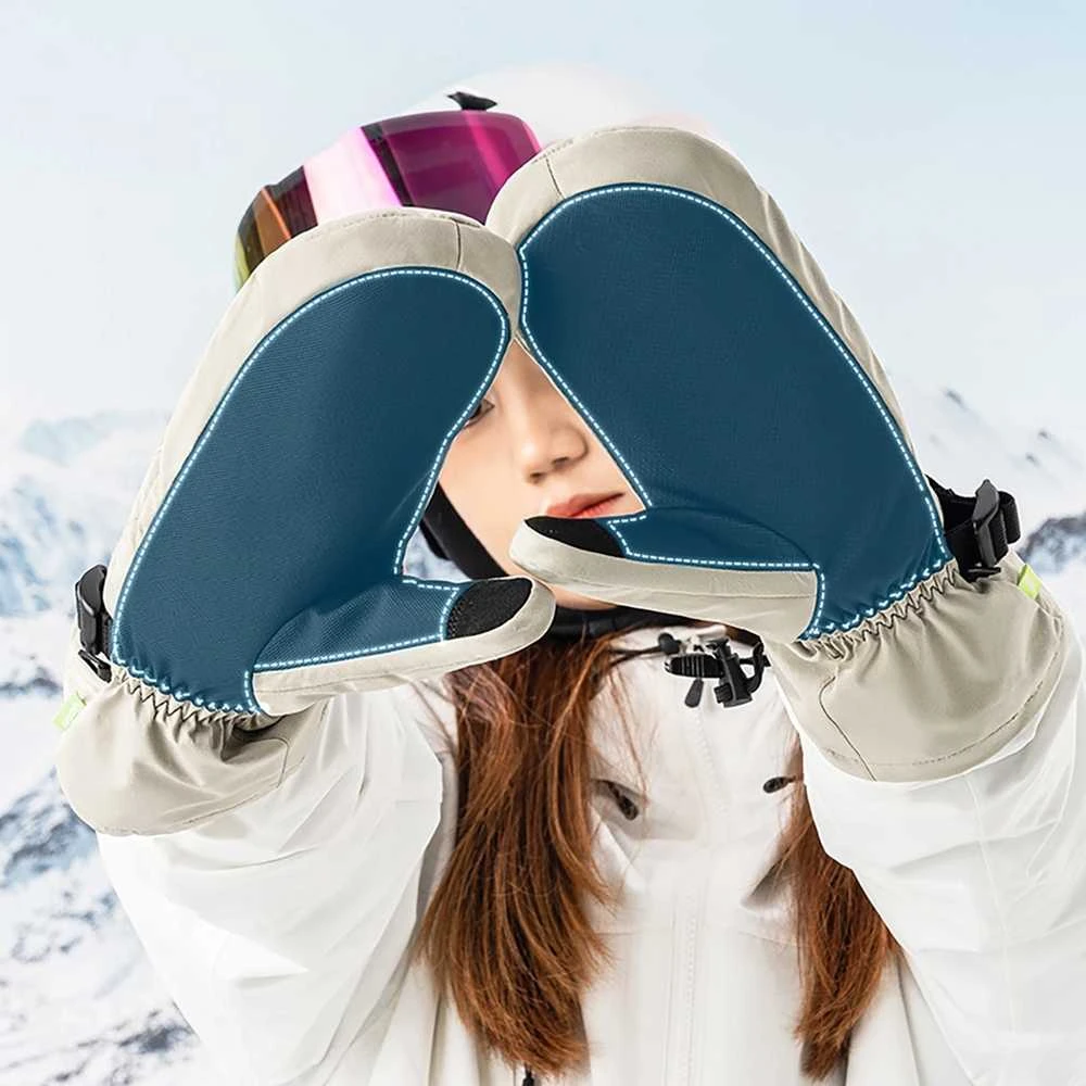Qunature Full Length Ski Gloves Size M – juodos spalvos