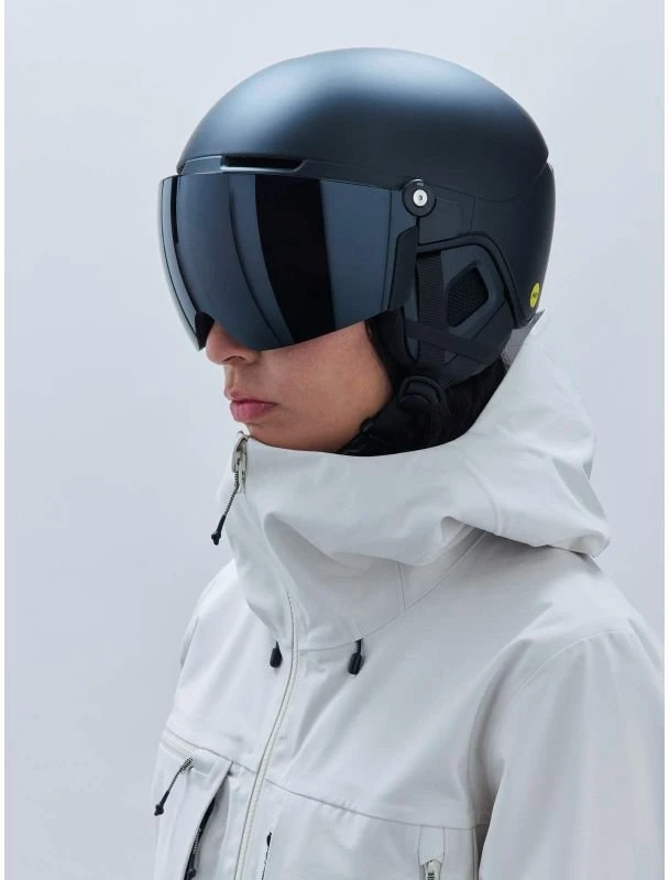 Slidinėjimo šalmas su skydeliu POC Obex Visor, matinis juodas