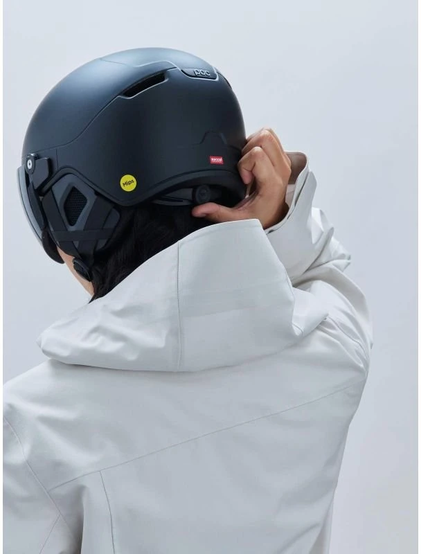 Slidinėjimo šalmas su skydeliu POC Obex Visor, matinis juodas