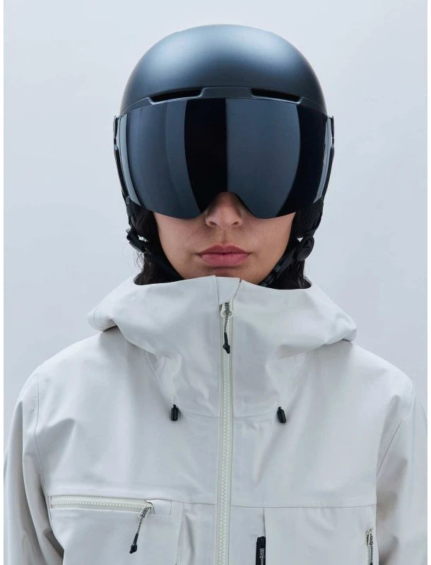 Slidinėjimo šalmas su skydeliu POC Obex Visor, matinis juodas