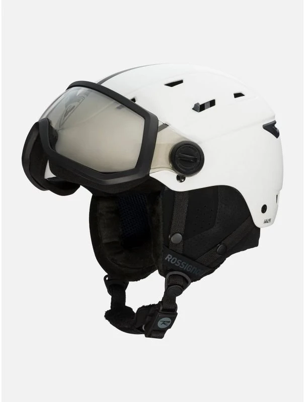 Slidinėjimo šalmas su skydeliu Rossignol Allspeed Visor Impacts, baltas