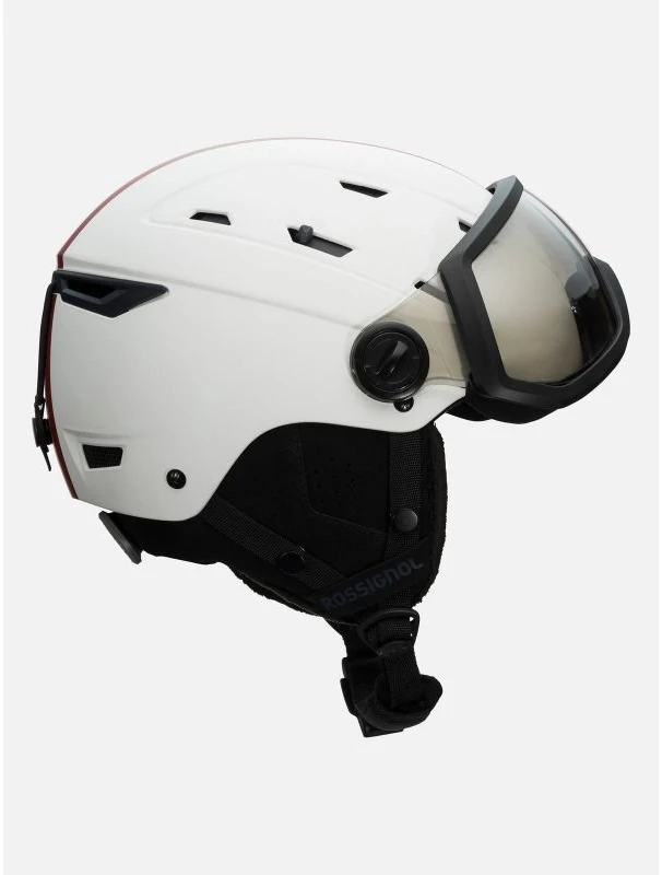 Slidinėjimo šalmas su skydeliu Rossignol Allspeed Visor Impacts, baltas