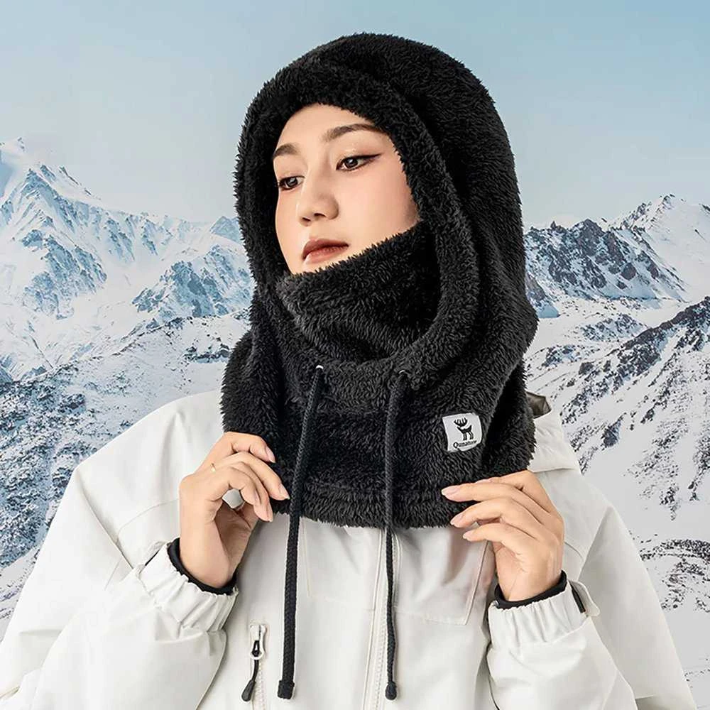 Qunature Arctic Velvet Ski Balaclava Size L - Juodas