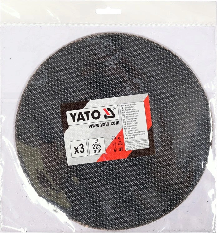 Yato ŠLIFAVIMO DISKAI, 225 MM, 3 VNT., P150 (YT-845843)