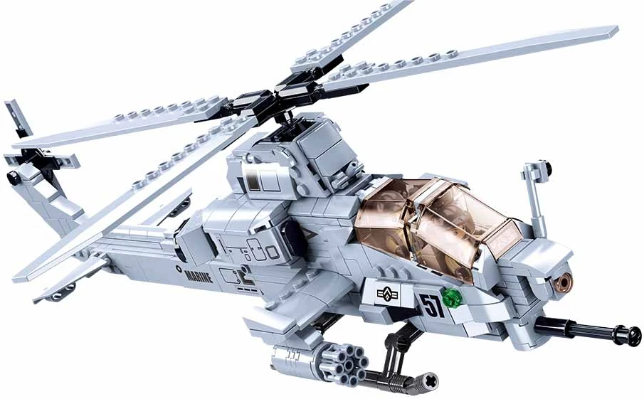 Sluban AH-1Z atakos sraigtasparnio konstruktorius, 482 det., 42,3 cm, 6+