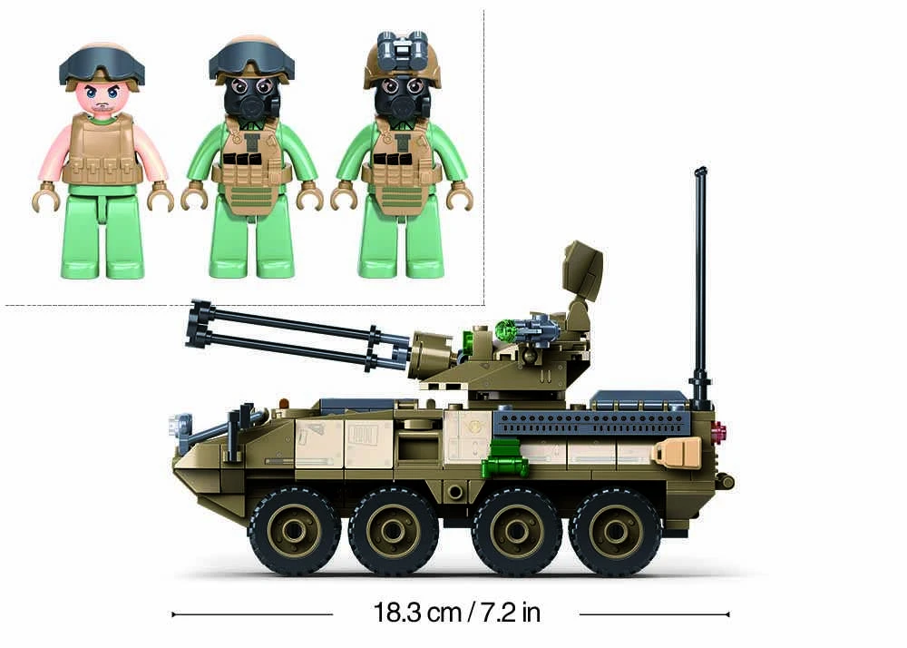 Sluban konstruktorius – karinis šarvuotis Stryker ADS, 320 det., 6+ (18,3 cm)