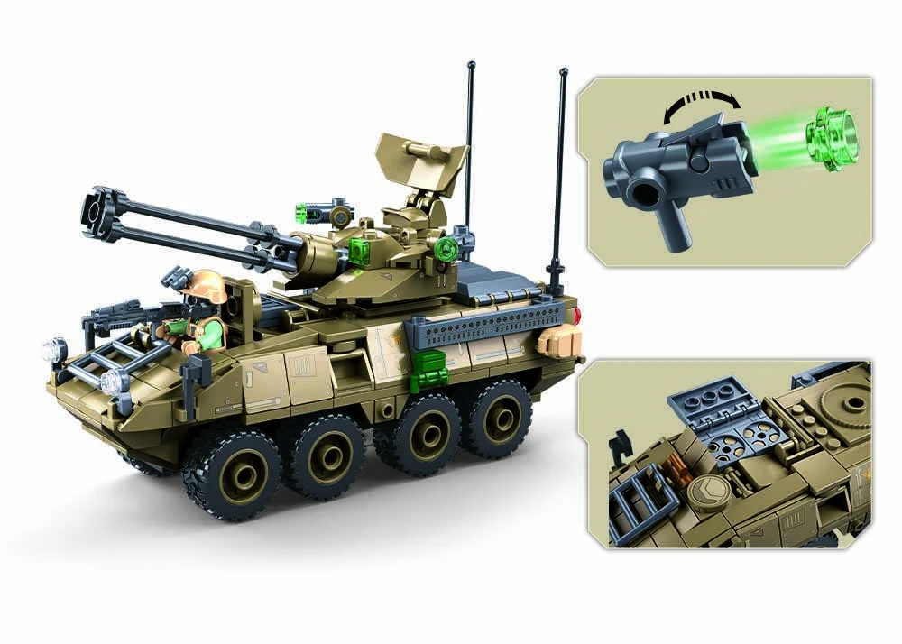Sluban konstruktorius – karinis šarvuotis Stryker ADS, 320 det., 6+ (18,3 cm)