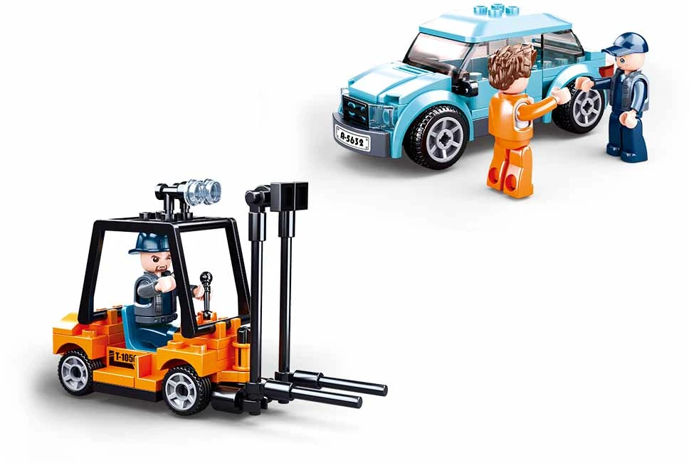 Konstruktorius Sluban Car Transporter M38-B0880, plastikas