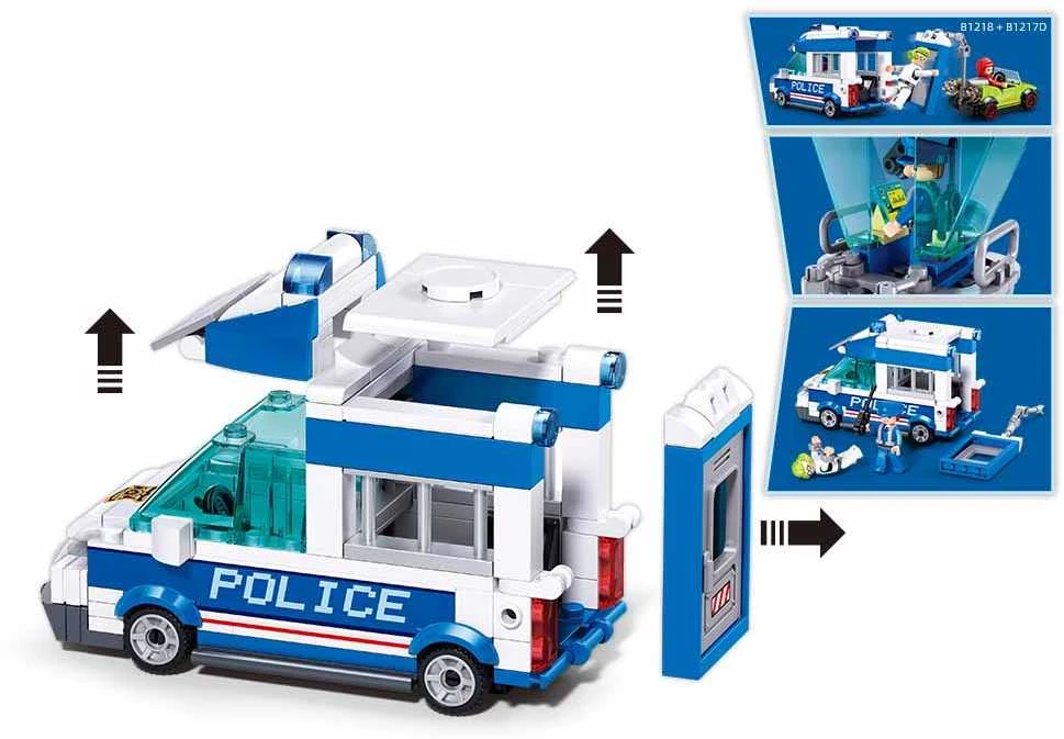 Konstruktorius Sluban Metropolis M38-B1218, plastikas