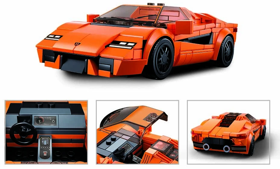 Sluban konstruktorius, sportinis automobilis, 264 detalių.