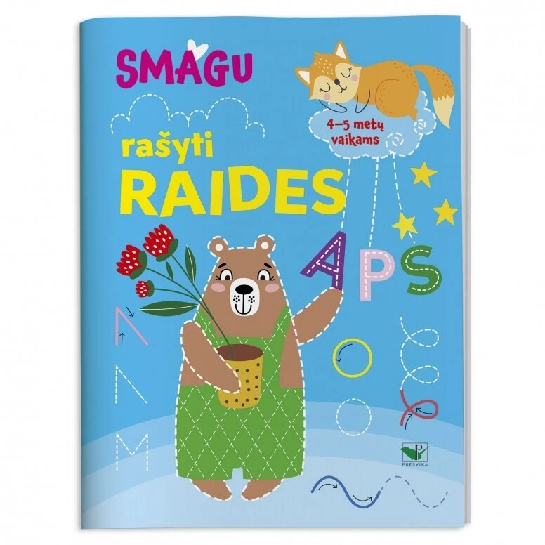 KNYGA Smagu rašyti raides. 4-5 metų vaikams