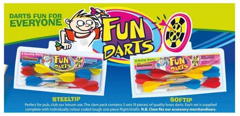 Harrows Smiginio aikštelė. FUN DARTS 1308 9vnt