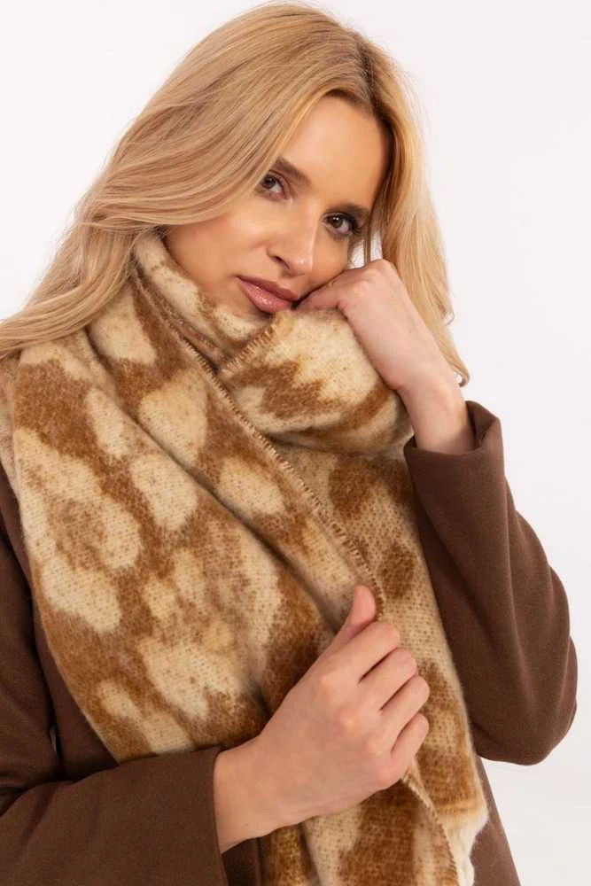 Wool Fashion Italia Rudas minkštas ilgas šalikas: Dydis - Universalus