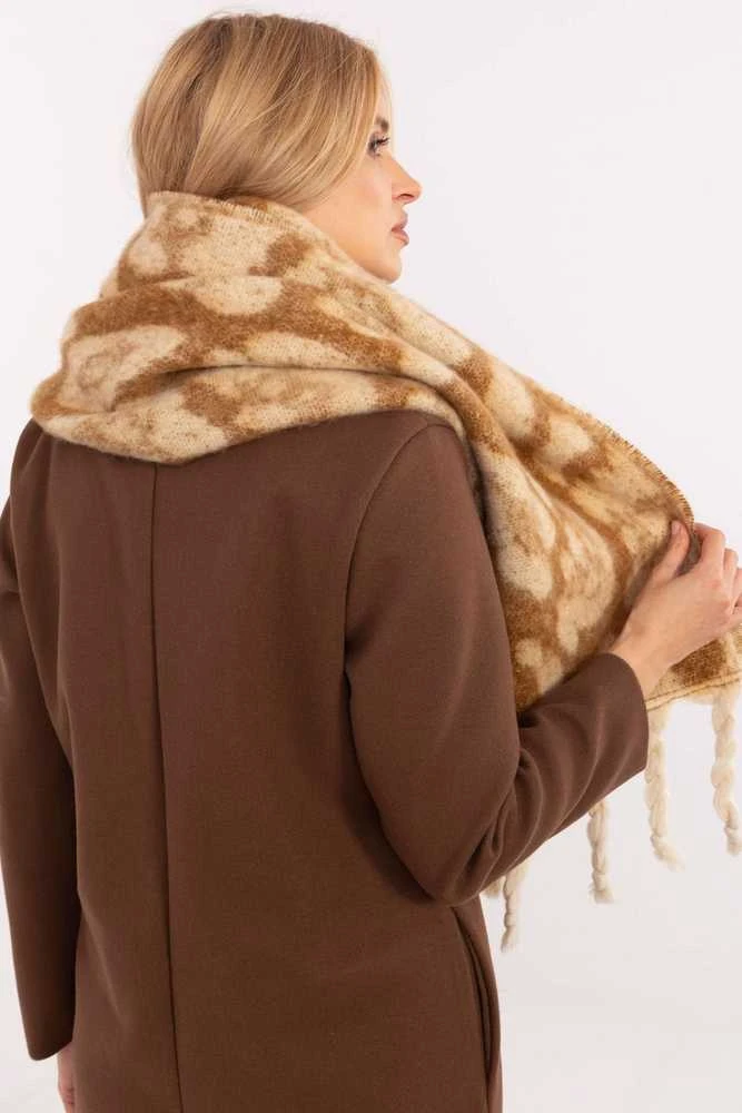 Wool Fashion Italia Rudas minkštas ilgas šalikas: Dydis - Universalus
