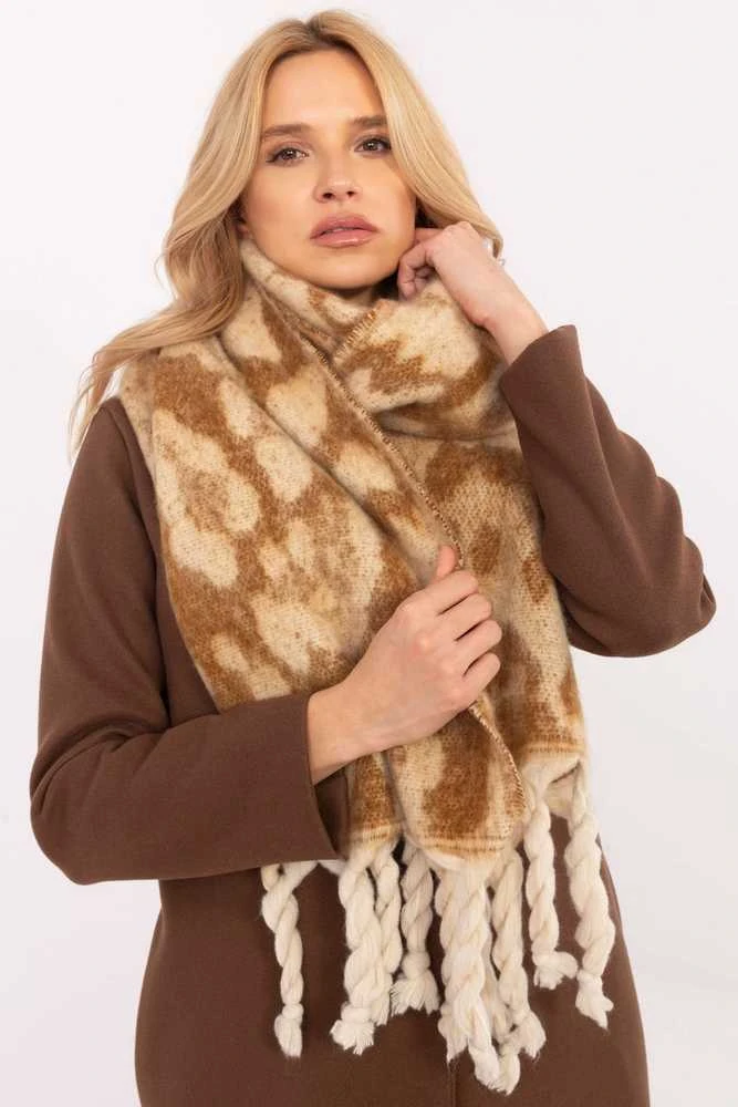 Wool Fashion Italia Rudas minkštas ilgas šalikas: Dydis - Universalus