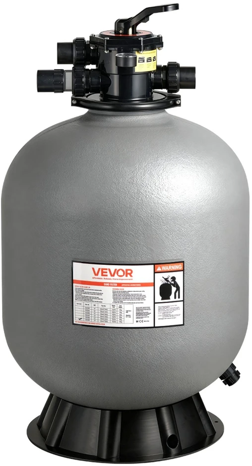 VEVOR Smėlio filtras su 7 krypčių vožtuvu