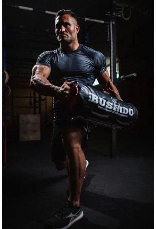 SMĖLIO MAIŠAS BUSHIDO, SMĖLIO KREPŠYS, KRYŽMINĖMS TRENIRUOTĖMS, FITNESAS 35 KG