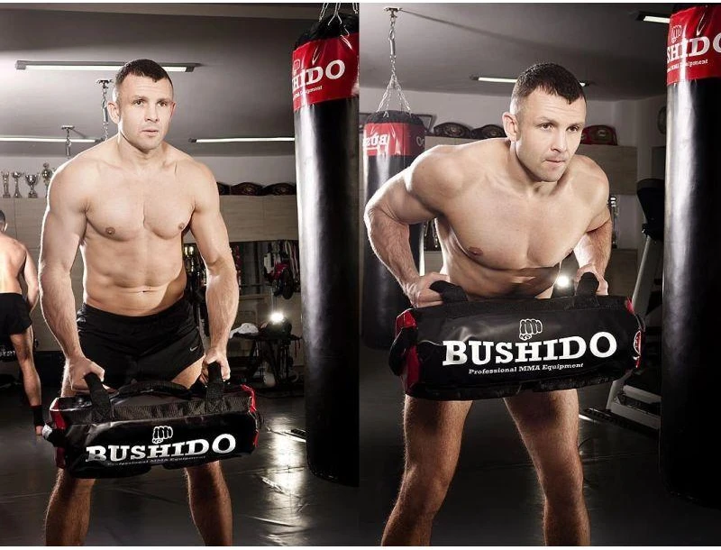 SMĖLIO MAIŠAS BUSHIDO, SMĖLIO KREPŠYS, KRYŽMINĖMS TRENIRUOTĖMS, FITNESAS 35 KG