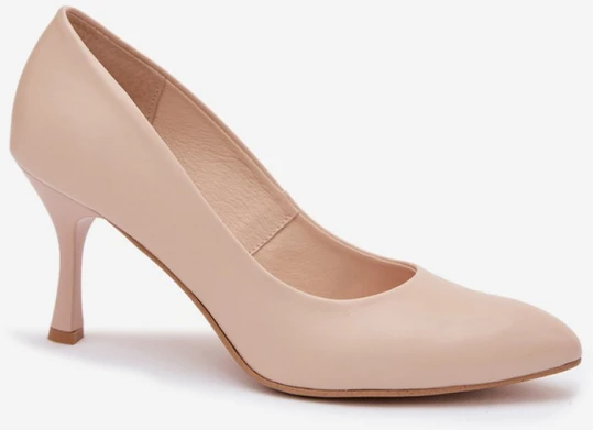 Smėlio spalvos aukštakulniai bateliai Step in style