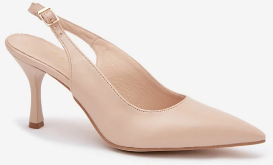 Smėlio spalvos aukštakulniai bateliai Step in style