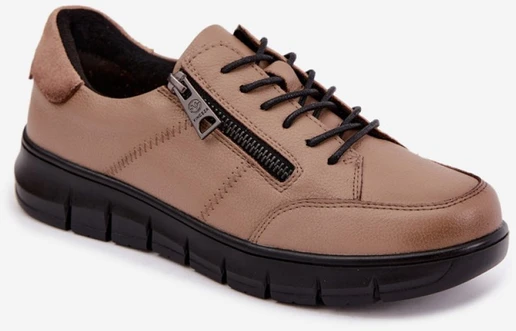 Smėlio spalvos aulinukai su raišteliais Step in style