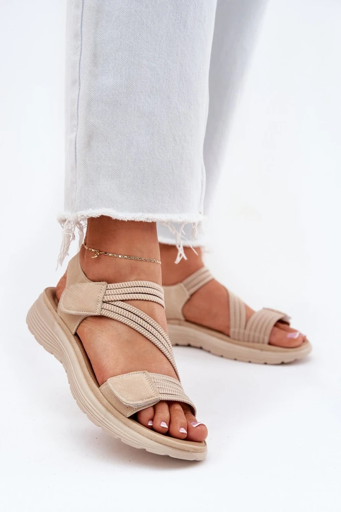 Smėlio spalvos basutės Step in style