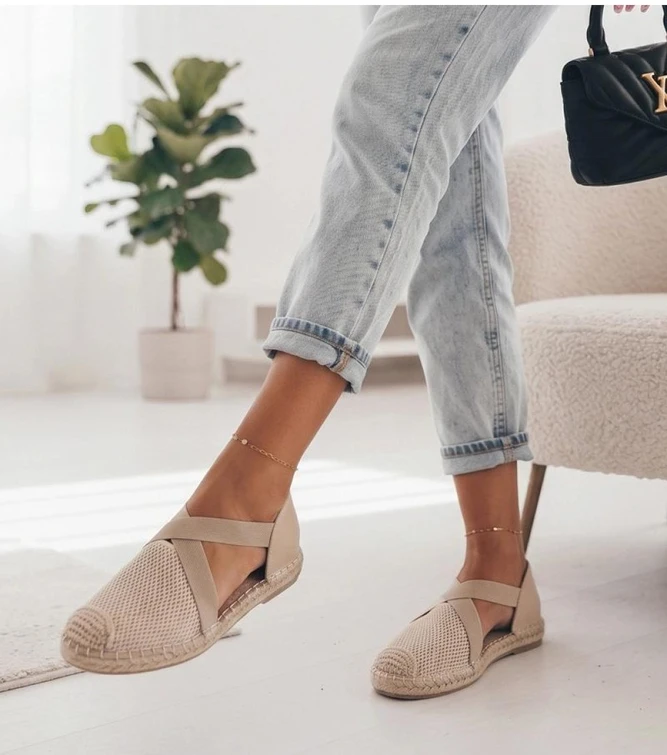 Smėlio spalvos espadrilės Solea