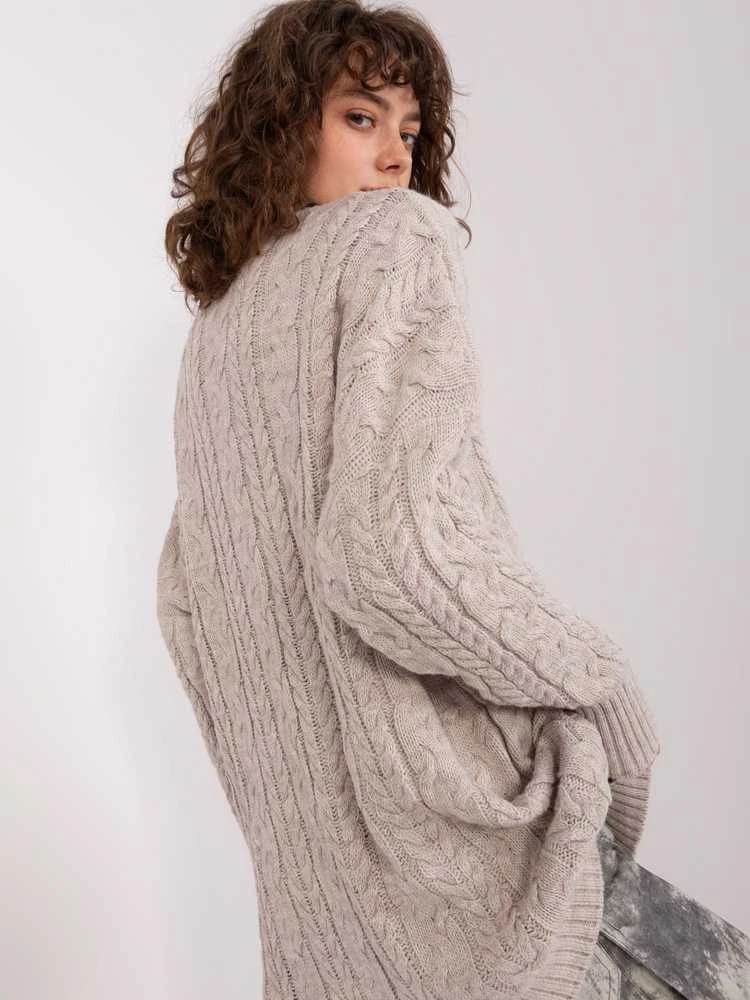 Smėlio spalvos megztinis