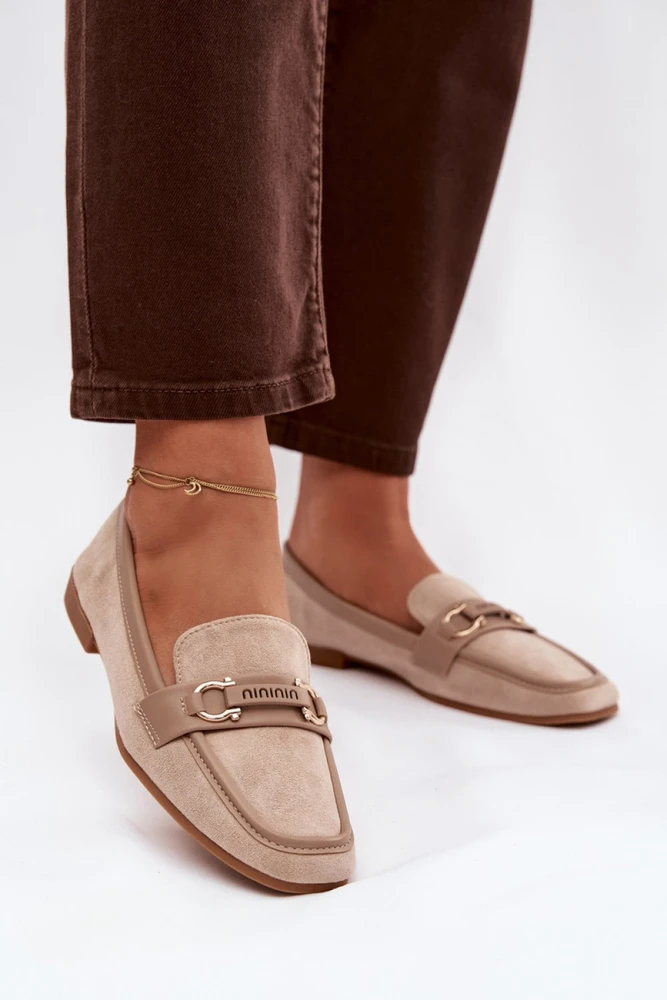 Smėlio spalvos mokasinai Step in style