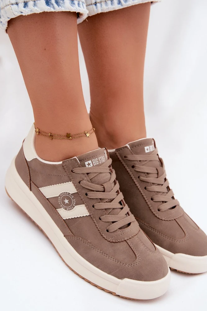 Smėlio spalvos moteriški sportbačiai Big Star UU274025