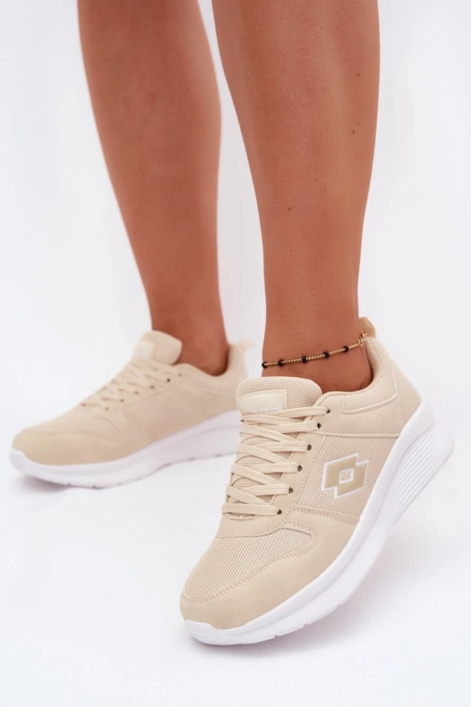 Smėlio spalvos platforminiai sportbačiai Step in style